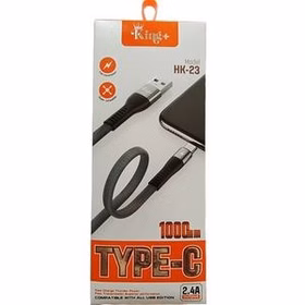 کابل تبدیل USB به USB-C کینگ پلاس مدل HK-23 طول 1 متر کد3349