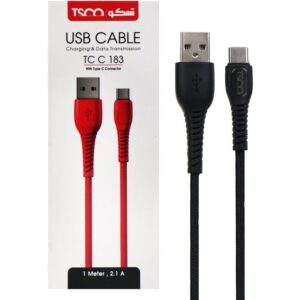 کابل تبدیل USB به USB-C تسکو مدل TC 183 طول 1 متر ک3248