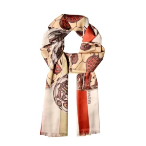 شال زنانه پریس طرح ساری کدm6124