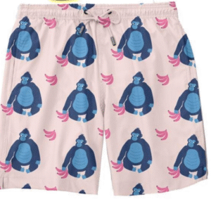 شلوارک مردانه مامی دوز طرح مانکی کد p7942