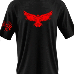 تی شرت آستین کوتاه مردانه مدل عقاب کد p8251 رنگ مشکی