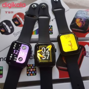 ساعت هوشمند T55 Plus با بند سیلیکونی P13794