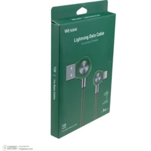 کابل تبدیل USB به لایتنینگ وسدار مدل T26 طول 1 متر کدP15327