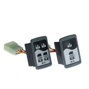 کلید شیشه بالابر خودرو ام آی سی مدل M04 مناسب برای پراید صبا مجموعه 2 عددی کدP15627