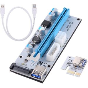 رایزر کارت گرافیک PCI Express 1X به 16X مدل 008S با کابل USB 3.0 کدP16435