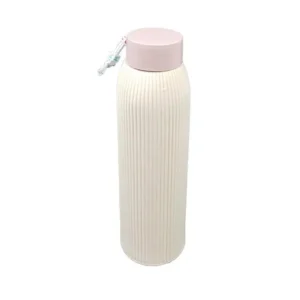 قمقمه آب سفید آویز دار شیشه ای کدP16441