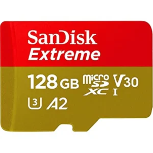 کارت حافظه microSDXC سن دیسک مدل Extreme کلاس A2 استاندارد UHS-I U3 سرعت 190MBps ظرفیت 128 گیگابایت کد P16703