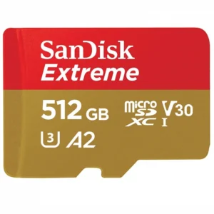 کارت حافظه microSDXC سن دیسک مدل Extreme کلاس A2 استاندارد UHS-I U3 سرعت 190MBps ظرفیت 512 گیگابایت کد P16708