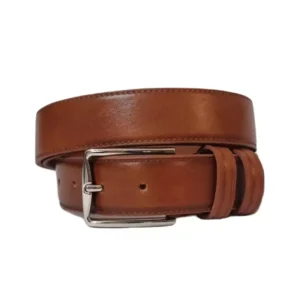 غیرفعال کمربند چرم طبیعی مردانه لوکسین مدل لستر عسلی کد p18116