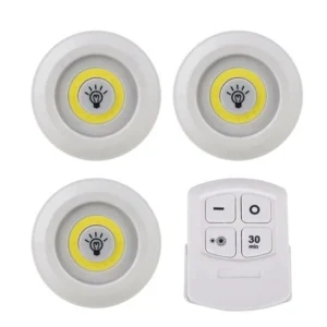 چراغ اضطراری سقفی مدل ریموت دار 3in1 مجموعه 3 عددی کد p18350