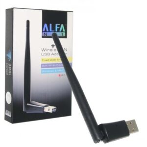 دانگل وایفای آلفا مدل W113 آنتن دار - مناسب برای کامپیوتر بدون وای فای کد p18920