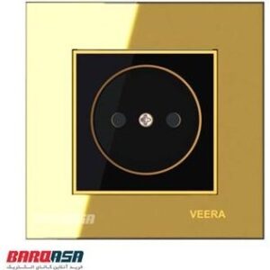 پریز ارت دار ویرا مدل امگا  طلایی مشکی کد p19272