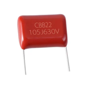 خازن پلی استر 1 میکروفاراد 630 ولت هوایو الکترونیک مدل 105J630V بسته 100 عددی کدp19801