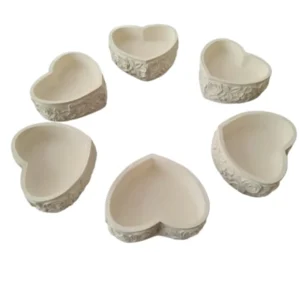 مجموعه ظروف هفت سین شش پارچه مدل قلب گلی کد P22422