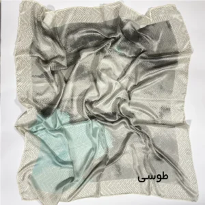 روسری زنانه مدل ابریشم طرح قواره متوسط کد P22303
