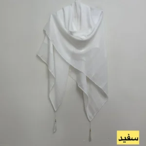 روسری زنانه مدل نخی وال اسلپ ساده منگوله دار کد P22315