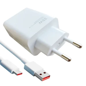شارژر دیواری شیائومی مدل NOTE 10 PRO (33واتی) به همراه کابل تبدیل USB-C کد P23124