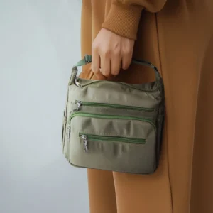 کیف دوشی زنانه مدل C01005 رنگ کرمی کد P23285