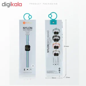 بند اپل واچ کوتتسی مدل Nylon WH5250 مناسب برای اپل واچ 38 میلی متری رنگ طوسی کد P23604