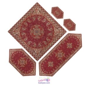 ست 5 تکه رومیزی ترمه مدل نسترن کد P23365